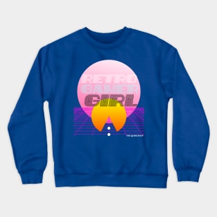 Retro Gamer Girl Crewneck Sweatshirt